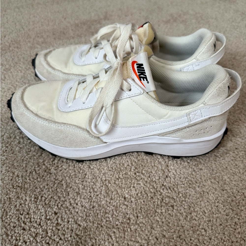 Nike White and Cream Sneakers